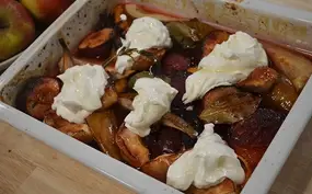 Fruit uit de oven met Griekse yoghurt
