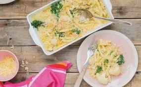 Mac and cheese met broccoli