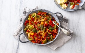 Piperade met chorizo 