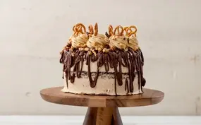 Ierse chocoladetaart met pretzels