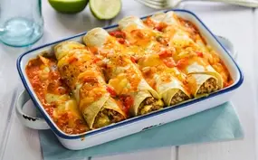 mexicaanse wraps met gehakt en guacamole