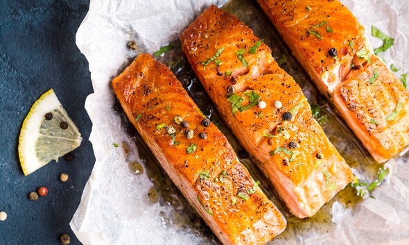 zalm uit de oven op bakpapier