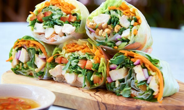 goedgevulde springrolls