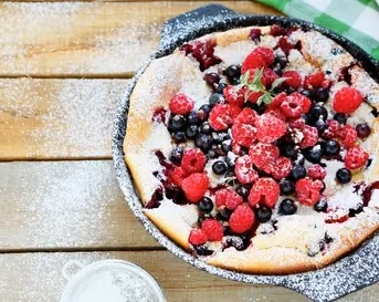 clafoutis rood fruit