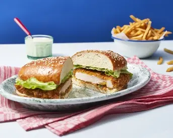 kipburger (long chicken burger)