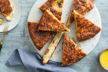 Spaanse tortilla met chorizo