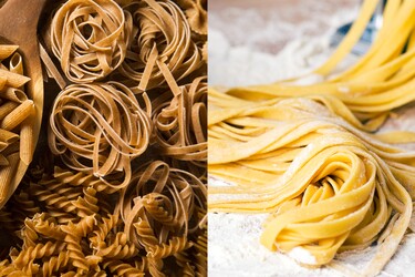 pasta droog en vers