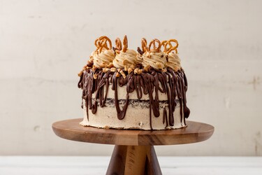 Ierse chocoladetaart met pretzels