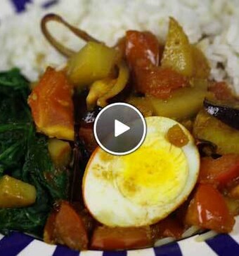 Gele eiercurry