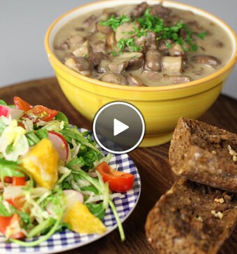 Herfstragout met broodschuitjes