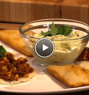 Gevulde tortilla en quesadillas