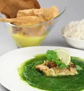 Groene viscurry