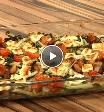 Paksoi met geitenkaas en cashewnoten
