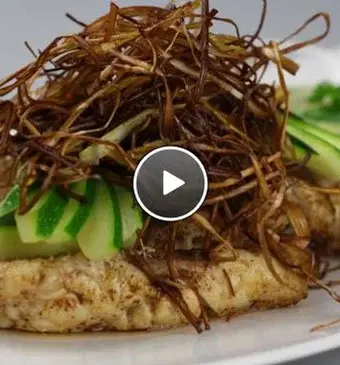 Gebakken rode poon met remouladesaus