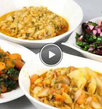 Marokkaanse lauwwarme salades