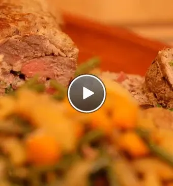 Arrotolato di vitello con Verdure (kalfsrollade met groente)