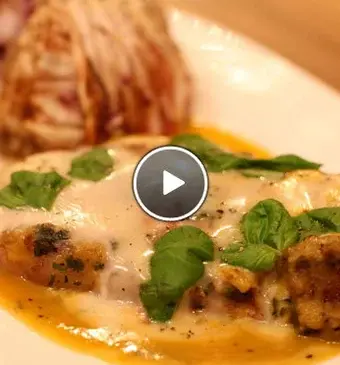 Braciole di Maiale con crema di zucca e taleggio + radicchio alla griglia