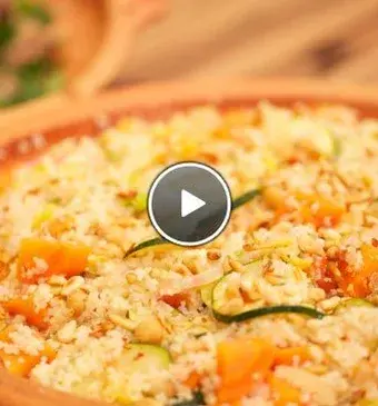 Sardijnse couscous met gestoofd lamsvlees