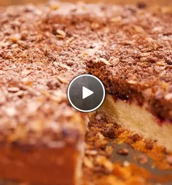 Annabel's crumblecake met rood fruit