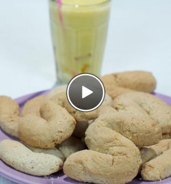 Antilliaanse melk en koekjes (pindakoekjes & mango colada)