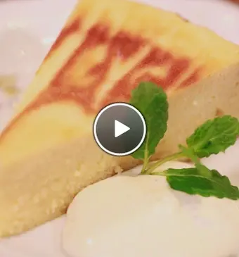 Amandel-appelcake met vanille crème fraîche (glutenvrij)
