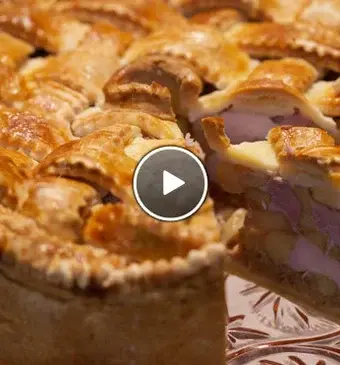 Kip-bacon pie met appel