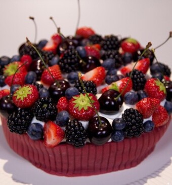 Gevulde roodfruittaart