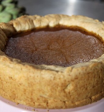 Zoete aardappeltaart