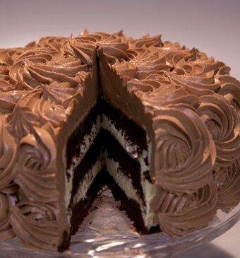 Chocolade-rozentaart
