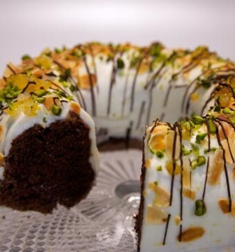 Chocolate angel food cake