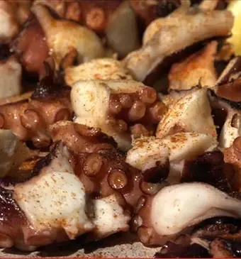Gegrilde octopus
