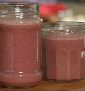 Aardbeien-yoghurtsmoothie