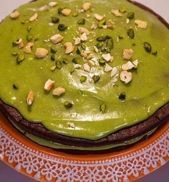 Chocolade-avocadotaart