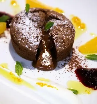 Gebakken chocolademousse