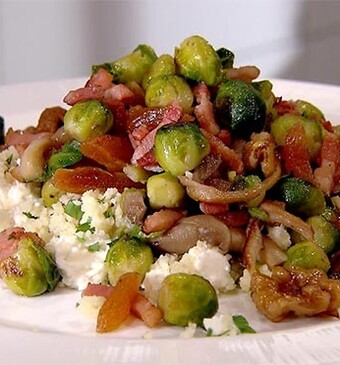 Spruitjes die iedereen lust (Gebakken spruitjes met abrikozen)