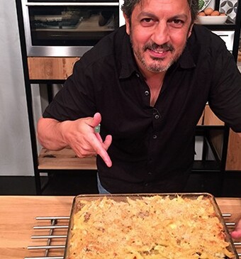 Penne e salsiccia al forno (Penne met worst uit de oven)