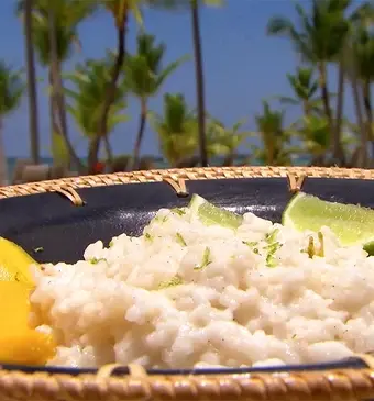 Hugo's exotische kokosrijst met mango