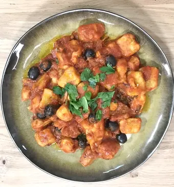 Gnocchi met octopus