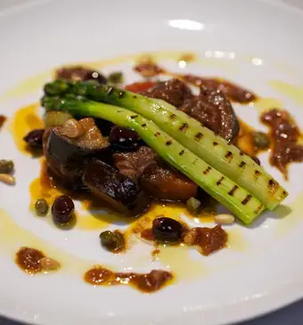 Rundvlees à la caponata Siciliana
