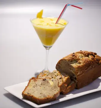 Bananentaart met tropische cocktail (Argentinië)