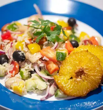 Spaanse rijstsalade