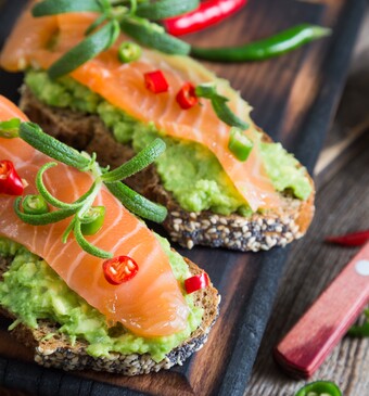 broodje zalm avocado