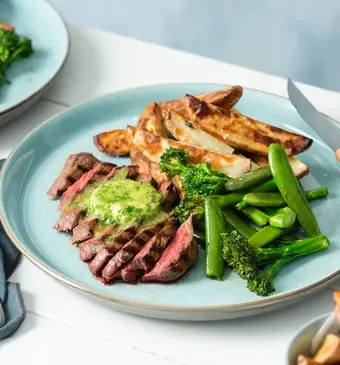 Steak met zelfgemaakte kruidenboter