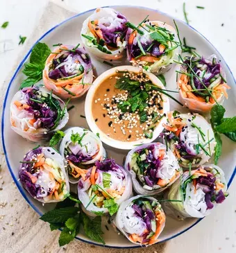 rice paper rolls