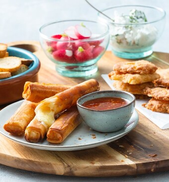 kersthapjes-driekazenborrelplank