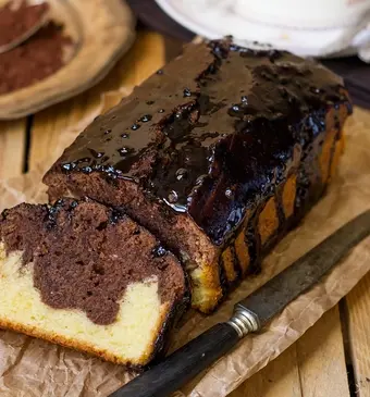 Marmer chocolade-ricottacake