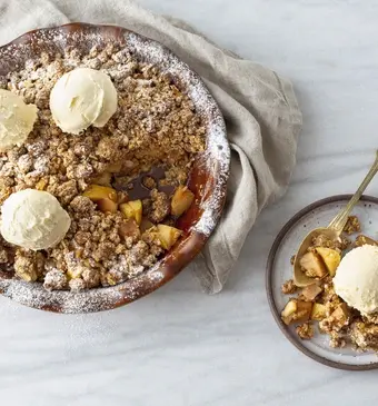 Havermout-Peren Crumble