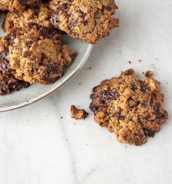 Niet-zo-zoete chocoladekoekjes