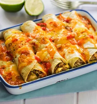 mexicaanse wraps met gehakt en guacamole