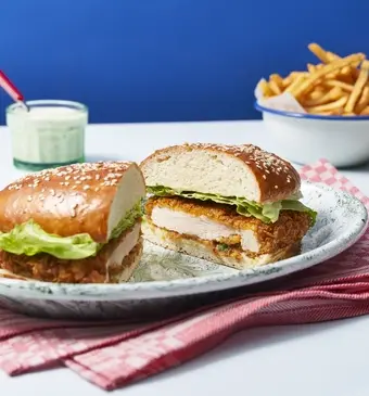 kipburger (long chicken burger)